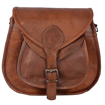 YUDARE Handmade Leather Sling/College/Messenger Bag for Women