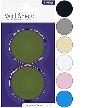 Protectores de pared de silicona de pomos de puerta, placa redonda ...