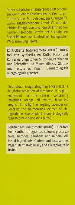 Speick - Agua de colonia natural, 100 ml