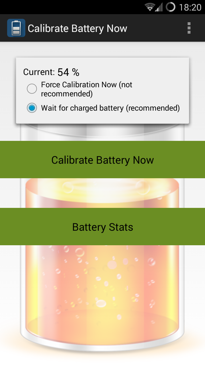 Calibrate Battery Now Appstore for Android