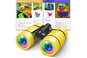 Toys for 3-7 Year Old Girl Boy: LET'S GO! Bird Watching Binoculars for Kids Ages 3 4 5 6 7 Year Old Girls Boys Outside Learning Toy for Kid Christmas Preschool Gift Toddler Binoculars Toy Stuffers