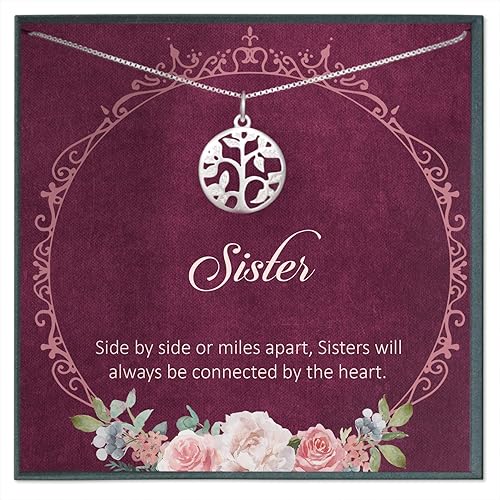 Amazon Com Sister Necklace For Sister Gift Ideas Sister Birthday Gift Sisterhood Gift Big Sister Gift Sister Jewelry Sorority Quote Handmade
