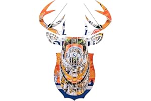 BEER DEER Busch Light Camo Deer Head 3D Cardboard Mount Wall | Man Cave Decor | Crafted for Garages, Bars, Country Rooms & Beer Lovers | Easy Assembly & Durable Design…