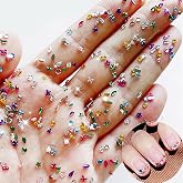 Jremg Colorful Rhinestones Rhinestone Charms Multi Shape Crystal 3D Geometric Nail Crafts - 2000Pcs