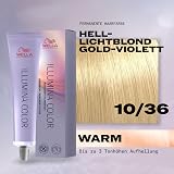 Wella Illumina Color Permanent Hair Color 10/36 Lightest Gold Violet Blonde 60ml view 2