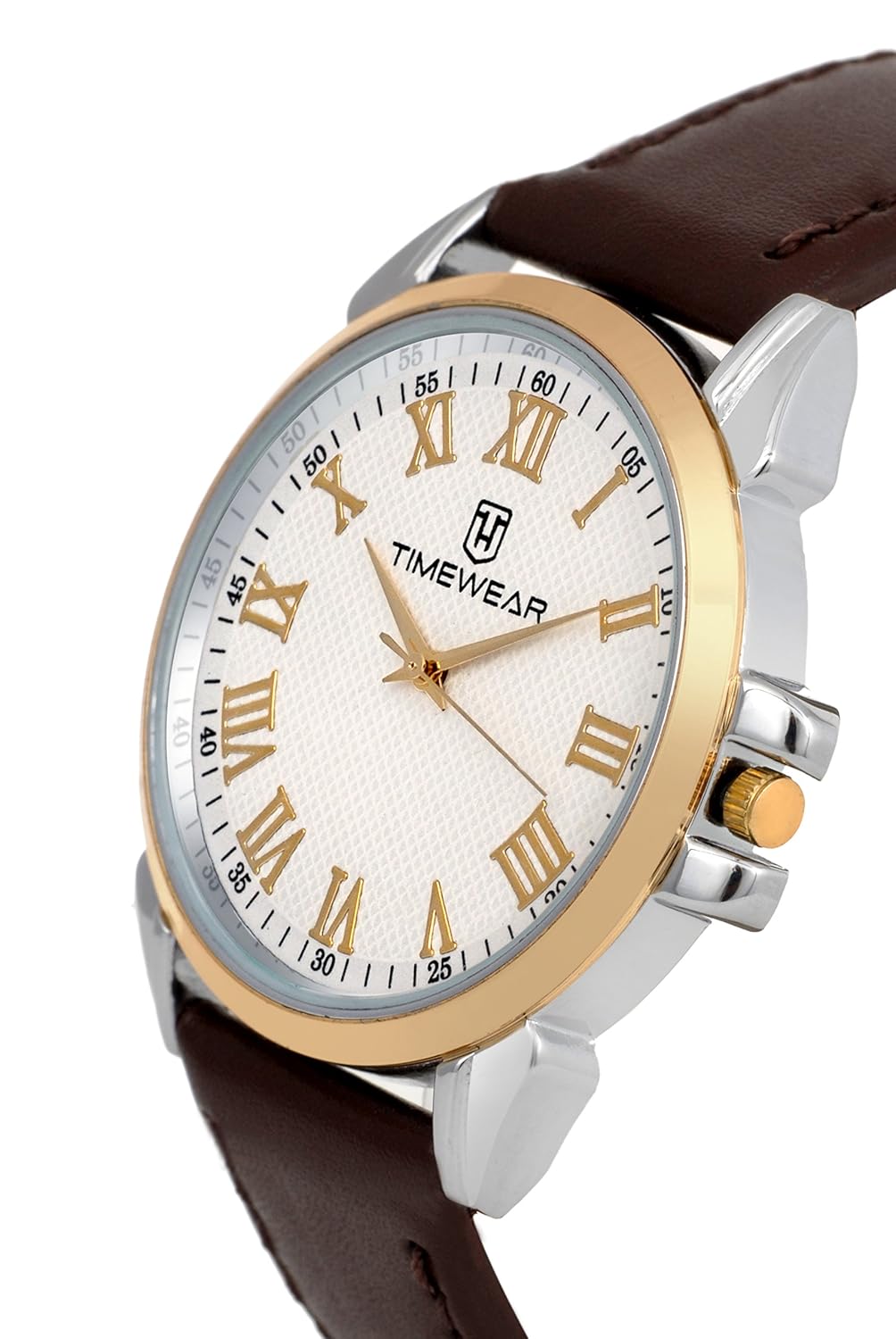 timewear analogue pearl dial men's watch - 107wdtg