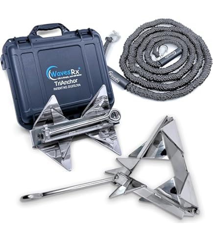 Ancre De Plage En Aluminium Pour Jet Ski, Bateau, PWC - 45,7 Cm, Brevetée, Ultra Légère (moins De 474 G)