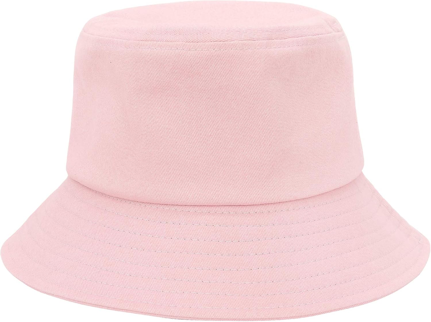 Bucket Hat Reversible Fishing Hats for Women Two Sides Sun Athletic Outdoor Cap Beach Hat Pure Pink at  Women’s Clothing store