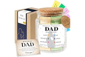 SOUTHLISA Bible Verses Jar For Dad, Fathers Day Gifts, Christian Gifts for Men, Bible Verse Jar, Bible Accessories, Prayer Jar, Hope Jar, Bible Stuff, Scripture Gifts.