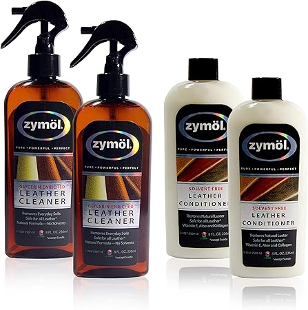 Amazon Com Zymol Leather Cleaner Car Leather Care 2 Pack Kit Automotive