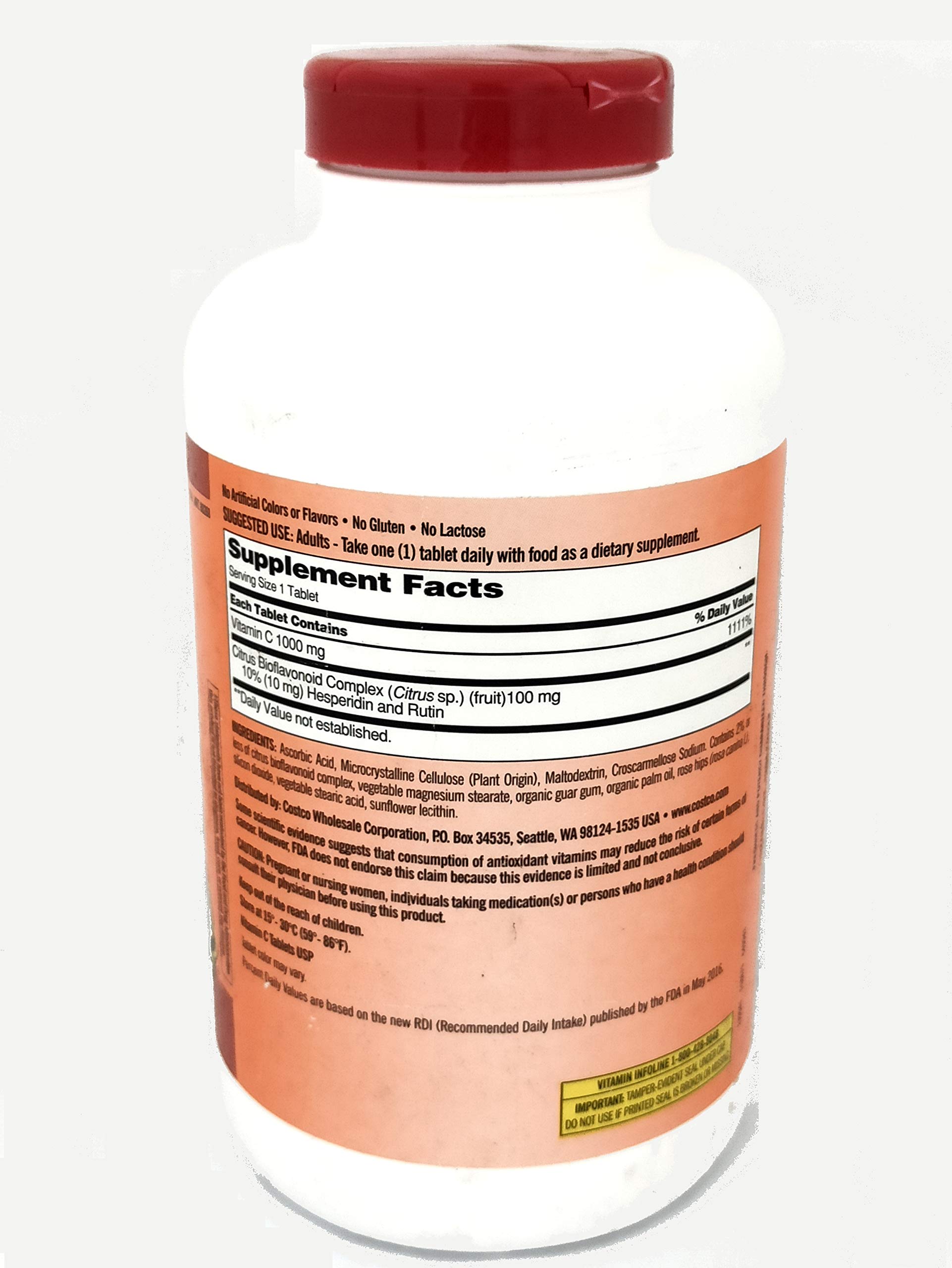Kirkland Vitamin C with Rose Hips and Citrus Bioflavonoid Complex (1000