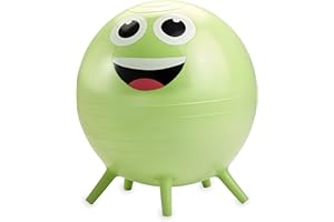 Kidnasium Ball Chair for Kids - 45cm Flexible Balance Chair With Built-in Soft Stability Legs, Kid Sized Inflatable Yoga Exer