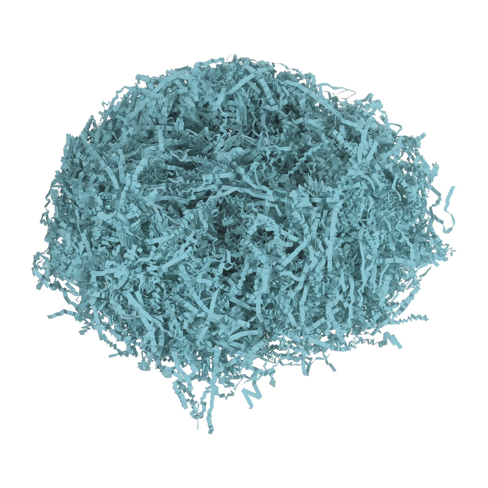 PATIKIL 0.9LB/400g Raffia Paper Shreds, 4 Pack Crinkle Cut Paper Shred Confetti Filler for DIY Crafts Tissue Gift Wrapping Basket Filling, Light Blue