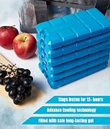 Galvog Ice Packs 200mlx6 Freezer Blocks for Cool Boxes Lunch Bags view 6