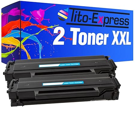 PlatinumSerie 2 Laser-Toner XXL kompatibel für Samsung MLT-D111S Xpress | geeignet für SL-M2022 SL-M2022W | je 1.500 Seiten D