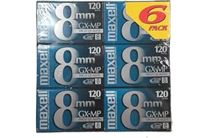 Maxell 8mm GX-MP120 Videotapes (6-Pack)