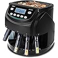Kolibri KCS-2000 Professional USD Coin Counter Machine, Coin Sorter, Wrapper/Roller | 300 Coins/min, LED Display, Batch Feature | USD Change Counter (USA Tech Support)