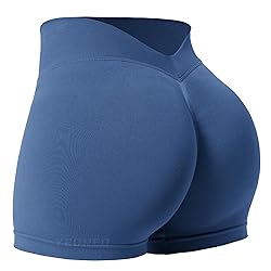 YEOREO Workout Scrunch Shorts Women 3.6" V Back Gym