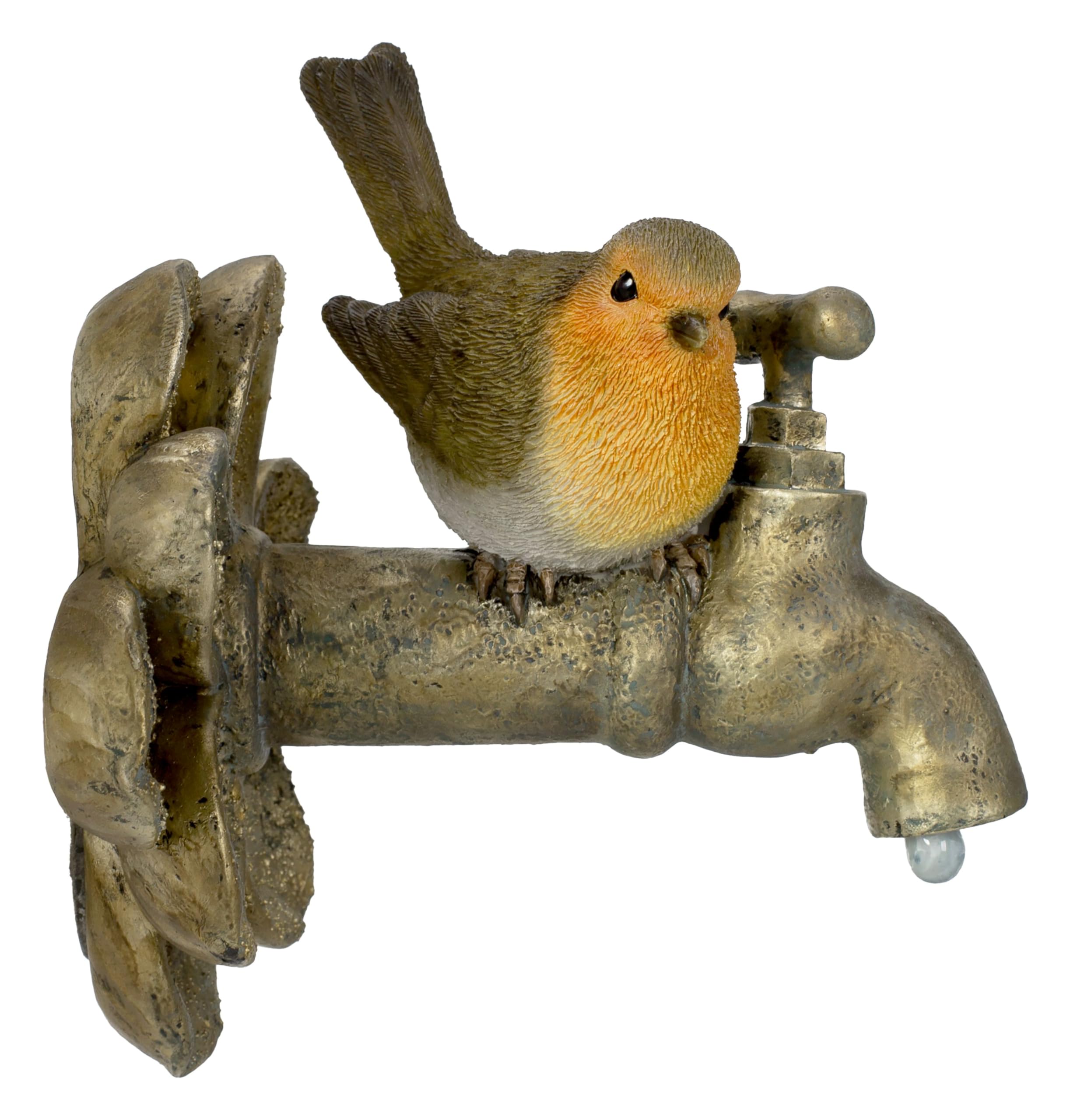 Vivid Arts - Indoor or Outdoor Hanging Robin on Garden Tap - WH-RB02-F