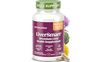 Naturenetics Milk Thistle Liver Cleanse & Support Supplement, 60 Capsules - 80% Silymarin Extract with Artichoke & Dandelion, Supports Liver Enzymes, Energy, & Digestion - Vegan, Gluten-Free