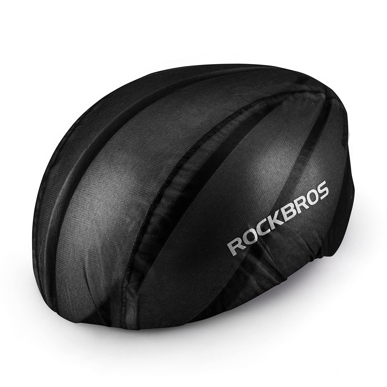 ROCKBROS Rainproof Bike Helmet Cover Protector with Reflective Logo High Elasticity Head Cover Waterproof Dustproof Road Bicycle Ride Gear Headgear Rain Cap