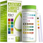 AAwipes Aquarium Ammonia Test Strips 8-in-1 |100 Strips | Quick & Accurate Water Testing for Freshwater & Saltwater Tanks -Te
