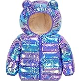 Vogseek Toddler Winter Coat Warm Lightweight Puffer Jacket for Baby Girls Boys Cute Bear Ears Hood Outerwear 6M-3T