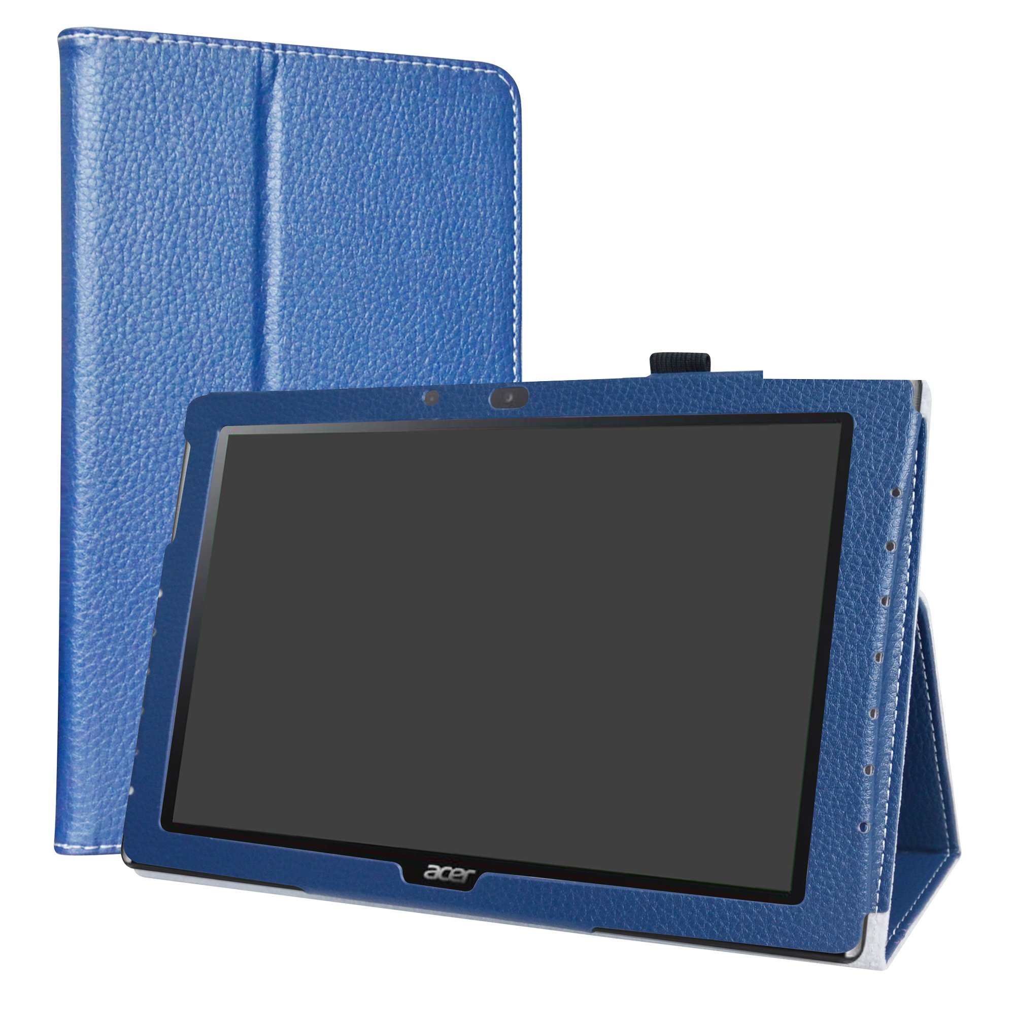 Acer Iconia One 10 B3-A40 Case,LiuShan PU Leather Slim Folding Stand Cover for 10.1" Acer Iconia One 10 B3-A40 Tablet,Blue