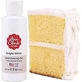 Ann Clark Bright White Food Coloring Gel Large 4.5 oz Professional Grade Made in USA