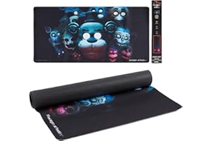 Culture Fly Large Gaming Mouse Pad (31" x 15") - Five Nights at Freddy Extended XL Computer Desk Mat, Cool Anime Keyboard Deskmat, Big Desktop Deskpad for Gamer, Long Oversized PC Mousepad for Laptop