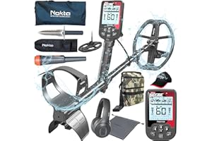 NOKTA DETECTION TECHNOLOGIES Nokta Triple Score PRO Pack Metal Detector Kit Seasoned Hunter Pack (Pointer,Digger,Carrying Case,Cap) Professional Set for Adults Waterproof Multi-Frequency Detectors for Treasure Hunting