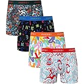 INNERSY Men's Breathable Mesh Boxer Briefs Cooling Moisture Wicking Underwear 4-Pack