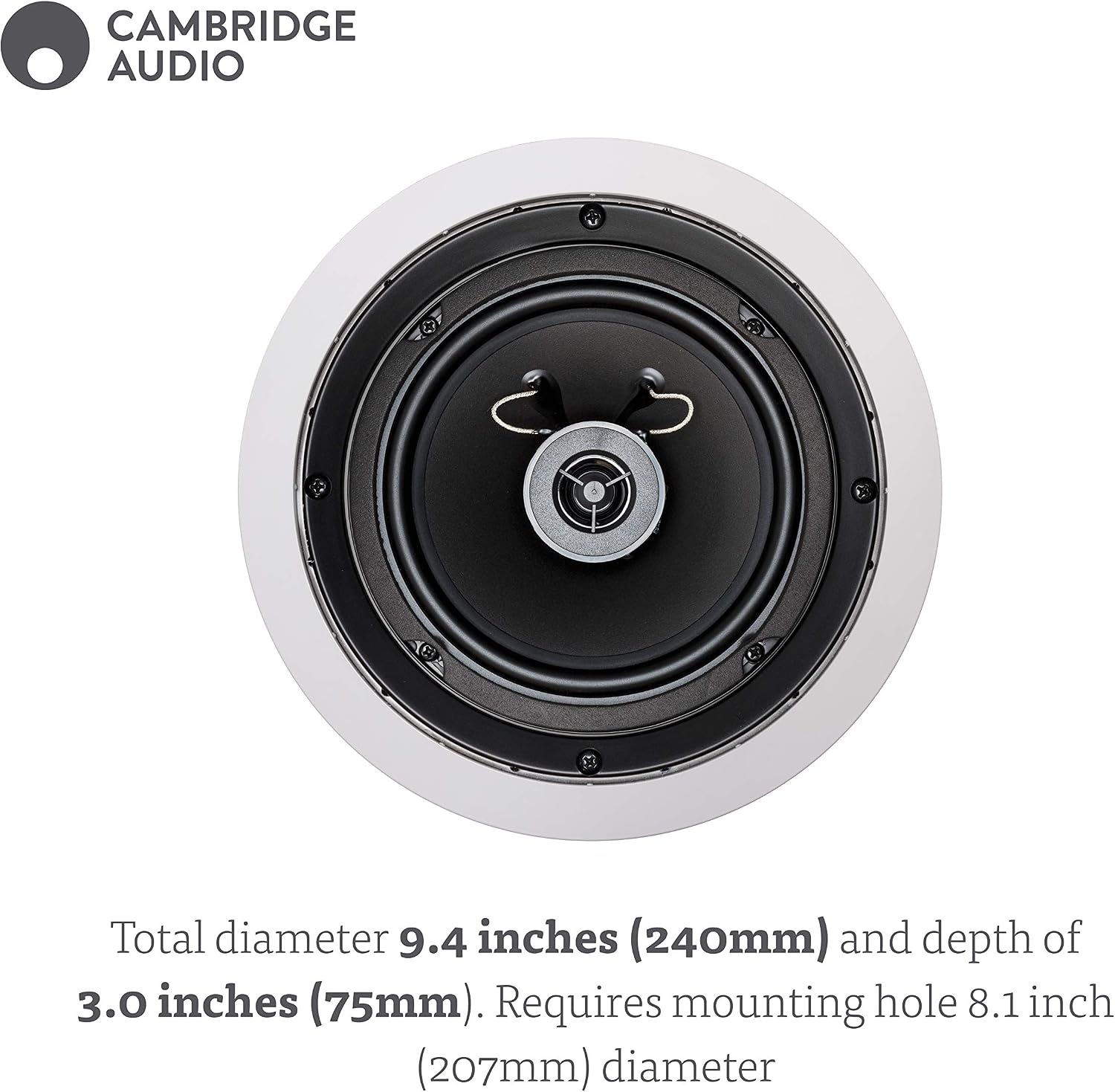 Cambridge Audio C155 Pair of In-Ceiling Speakers - 6.5" Woofer, 0.5" Low Mass Tweeter - Image 3
