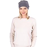 Velanio Cashmere Women Cashmere Beanie – Fashionable Slouchy Beanie Hat for Women Made from 100% Cashmere