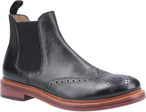 mens brogue chelsea boots