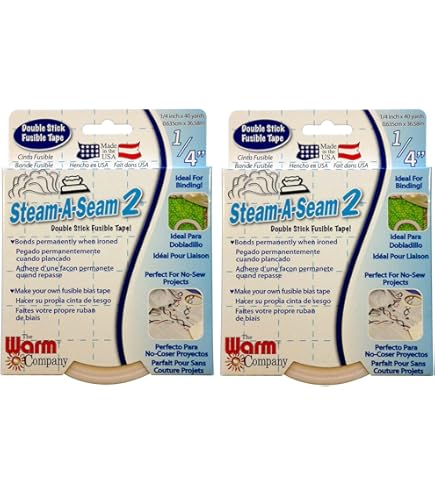 Warm Company Lite Steam-A-Seam 2 Toile Thermocollante Double Face - Pour Tissus Légers