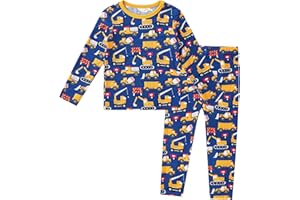 pureborn Baby Toddler Kids Viscose from Bamboo Pajamas Set Pjs 2pcs 18M-8Y
