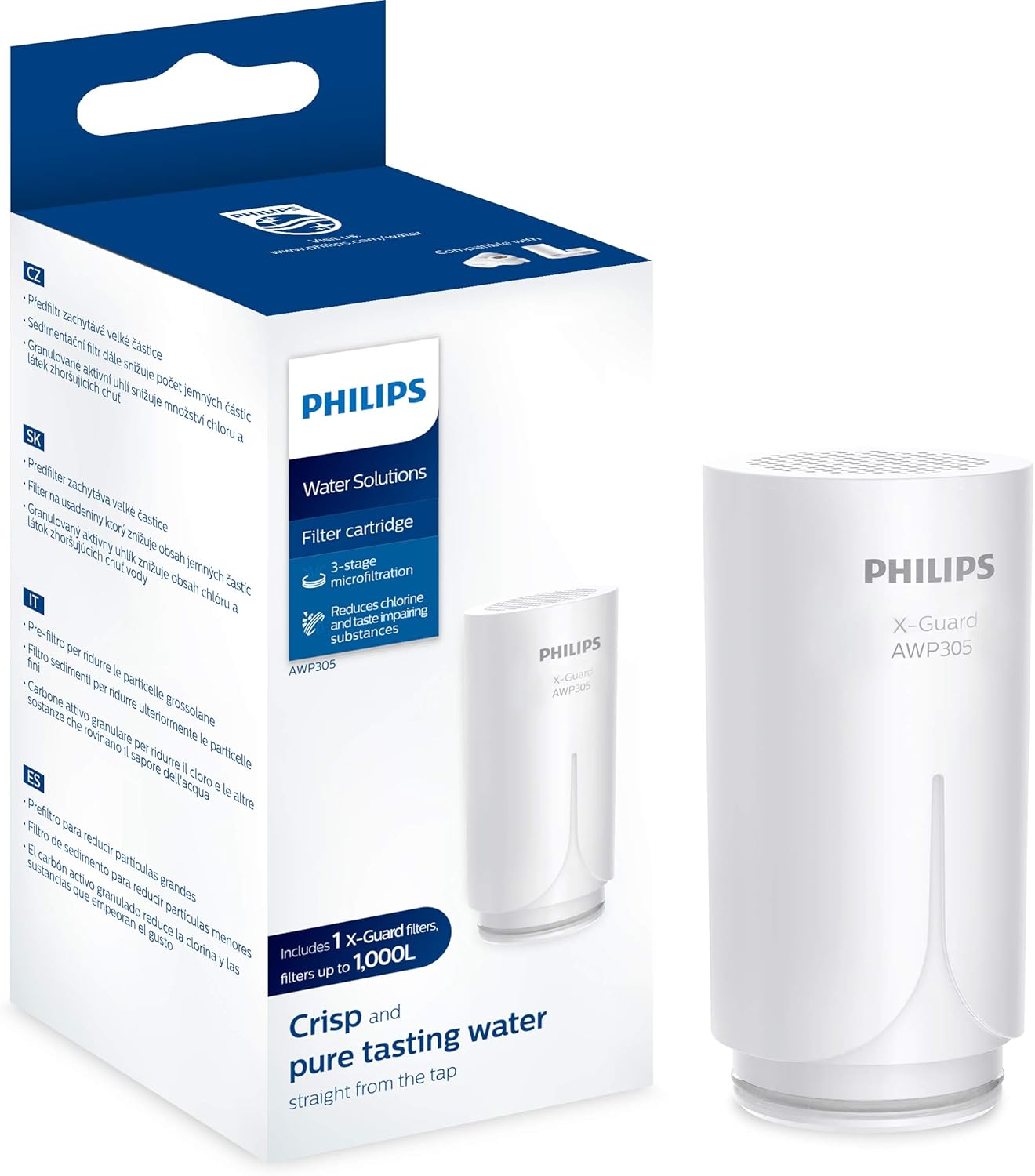 Philips AWP305 XGuard On Tap Water Filter Cartridge, Plastic, 1000 liters Amazon.co.uk