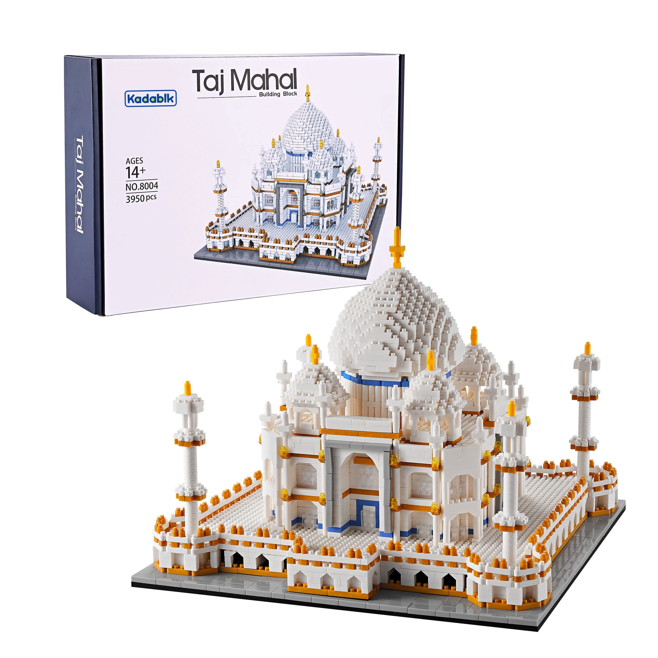 Photo 1 of Kadablk Architechture Series for Adults and Teens,Taj Mahal Building Set,Model Contruction Kit 3950 PCS,Micro Block Set,New Seven Wonders,Landmark Model