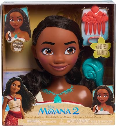 Just Play Moana 2 Styling Head Disney Princess Play Set