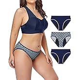 Neione Period Underwear for Women Girls, High-Cut Cheeky Bikini Leakproof Panties, Stretch Breathable