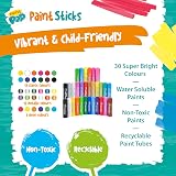 Paint Pop Paint Sticks 30 Pack Assorted Colours & Storage Tube Kids view 5