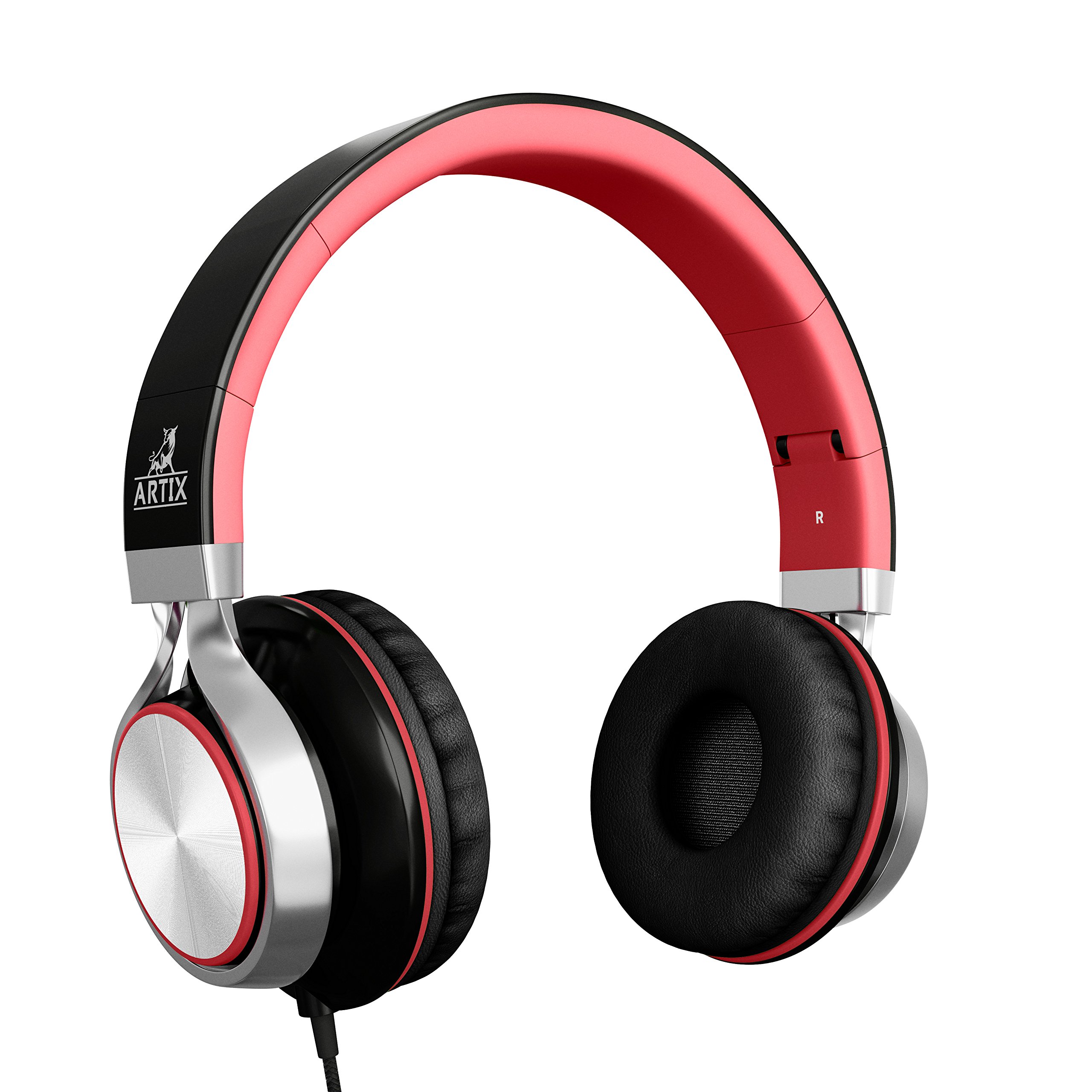 Artix Foldable Headphones with Microphone and Volume Control NRGSound CL750 OnEar Stereo