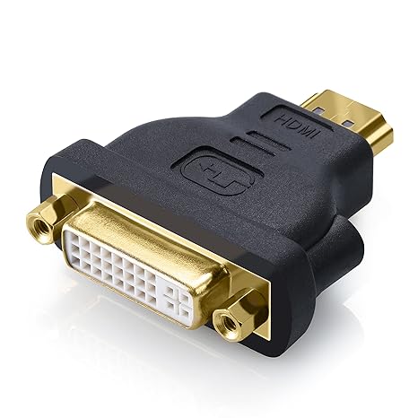 CSL – 2160p DVI-D zu HDMI Adapter (bidirektional) | DVI-D to HDMI adapter | DVI-D Buchse Dual - Link 24+5 / HDMI-Stecker Typ 