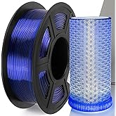 IEMAI Clear PETG Filament 1.75mm 1kg, Crystal Transparent Blue 3D Printer Filament Up to 600mm/s Printing, Tough & Durable for Lampshade, Creative DIY & Home Decor