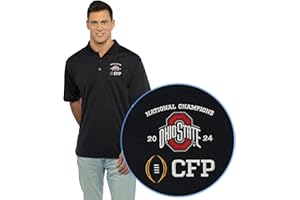 Vantage Apparel NCAA Mens 2024 Cfp National Champs Ohio State Buckeyes Polo