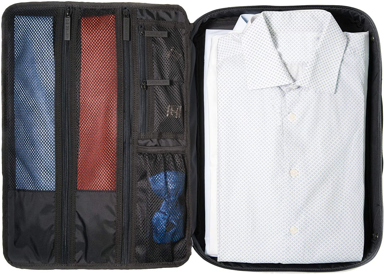 DEGELER® Shirt Bag for crease & wrinkle-free traveling with dress shirts & blouses – Garment bag & Packing Organizer for carry-on luggage accessory