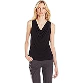 Calvin Klein womens Sleeveless Cowl Neck Blouse