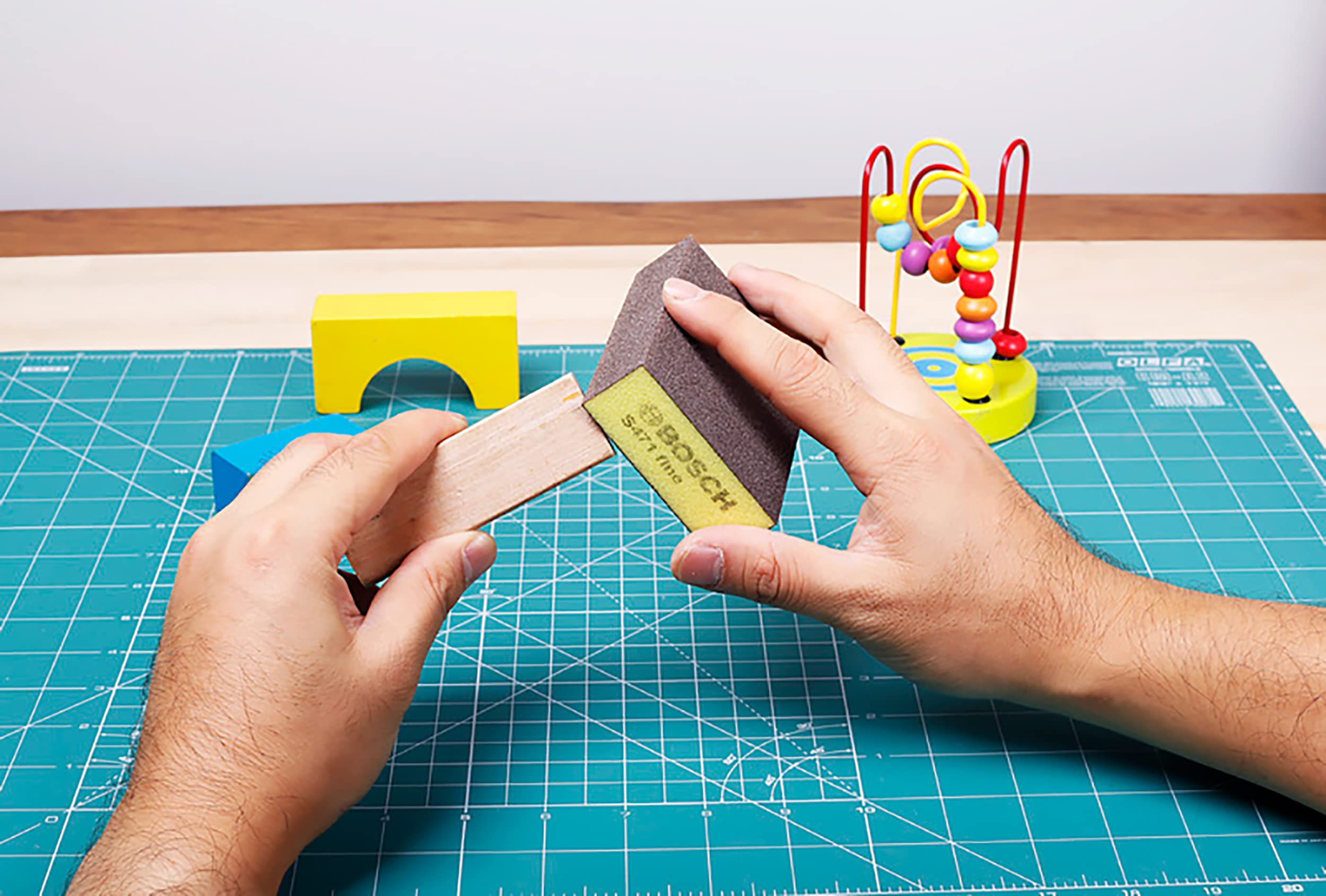 Bosch Professional 1x Schleifschwamm S471 Standard Blöcke Medium (Holz, Kunstoff und Metall, 69 x 97 x 26 mm, Zubehör Handschleifen) 7