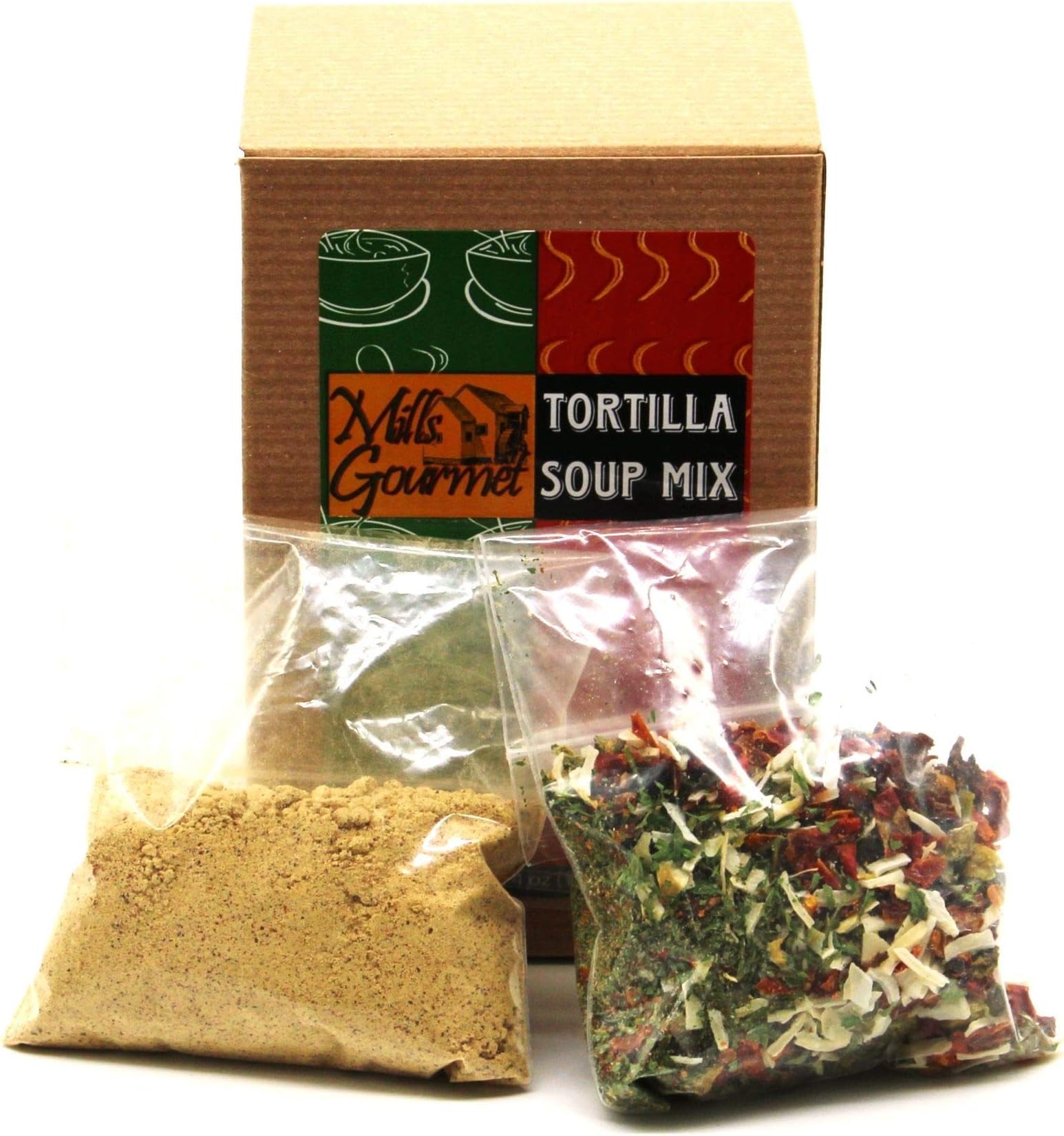 Mills GourmetTortilla Soup Mix | Made with Flavors of Tomatoes, Onions, Chicken, and Cumin | All Natural and Fresh Ingredients - 4 oz Box (113 g)